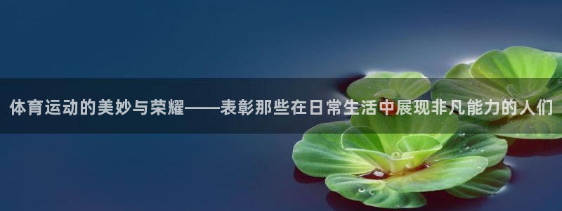 谈球吧体育：体育运动的美妙与荣耀——表彰那些在日常生活中展现非凡能力的人们